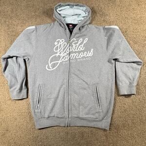 Vintage Y2K Ecko Unltd World Famous Rhino Brand Gray Hoodie Mens Sz Large